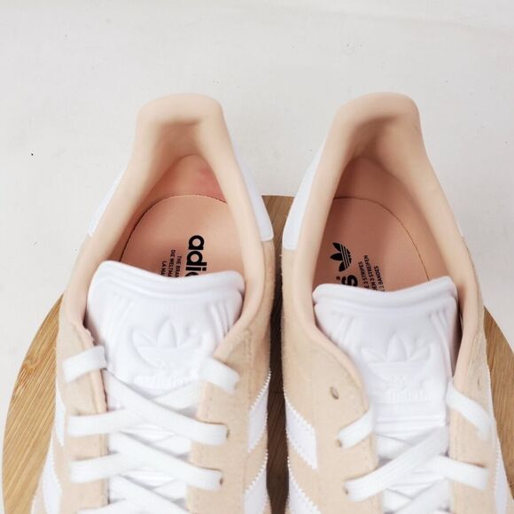 adidas Gazelle Shoes Womens 10.5 Halo Blush Suede Sneaker Lace Up Low Soccer - Picture 5 of 14